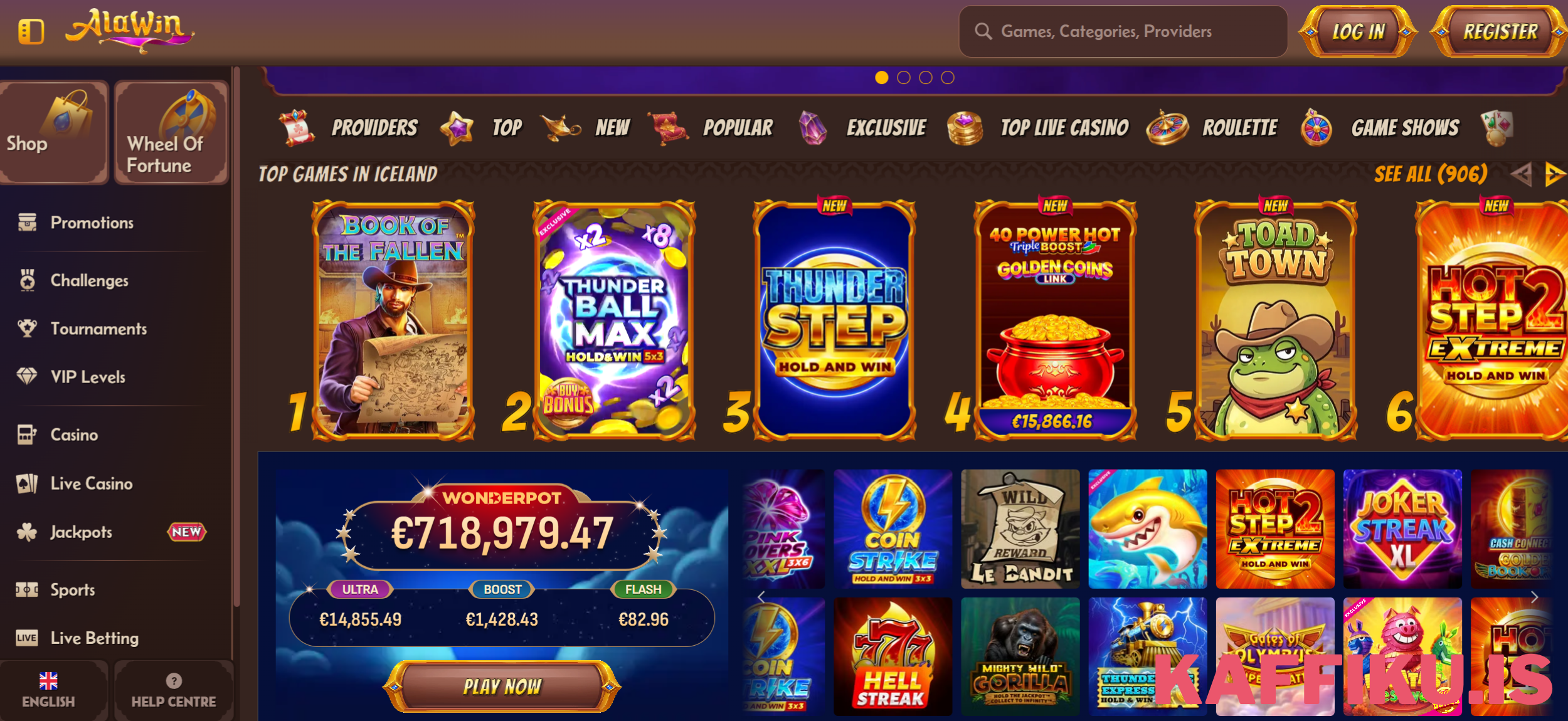 Alawin Vegas lobby