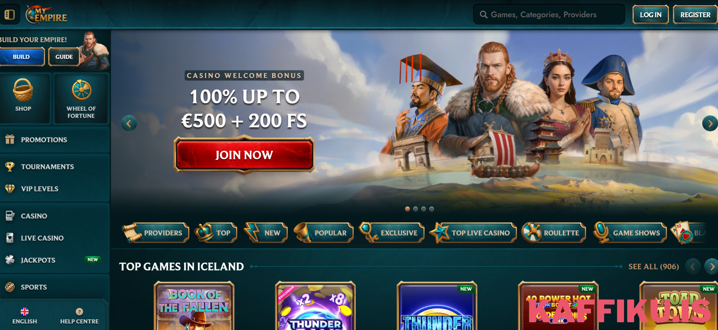 MyEmpire Vegas lobby